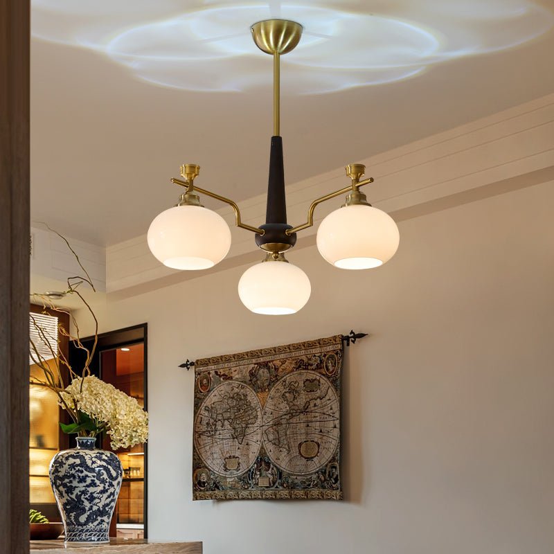 Alistair Sphere Chandelier - Elegant Design, Adjustable Height, LED Co