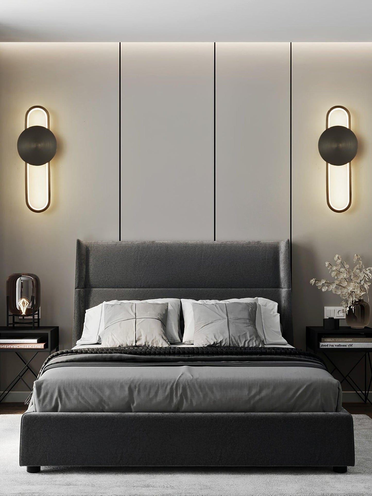 Allen Professional Wall Lamp with Adjustable Brightness and Modern Des