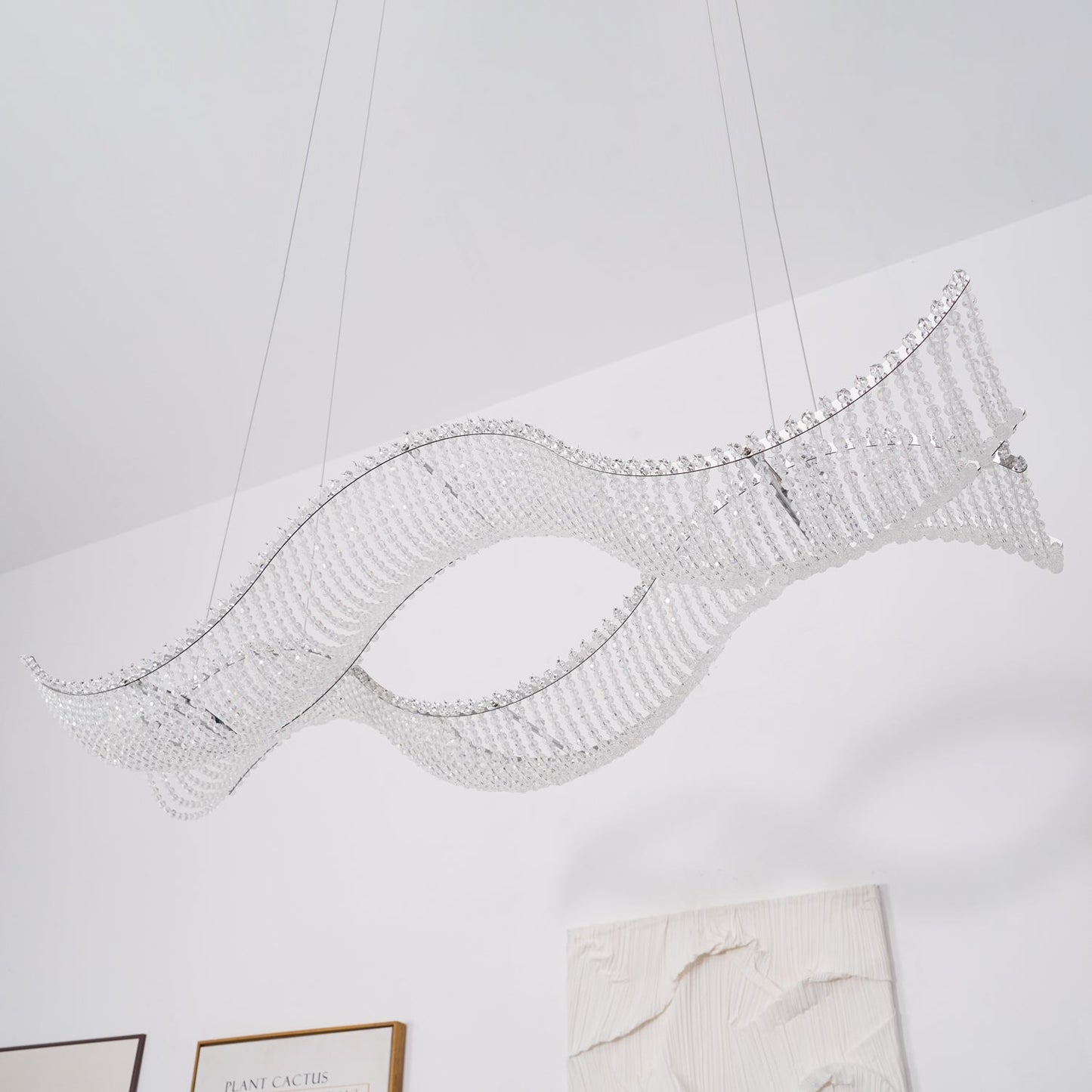 Alon Chandelier - Modern Design with Dimmable LED Lights and Adjustabl