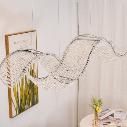 Alon Chandelier - Modern Design with Dimmable LED Lights and Adjustabl