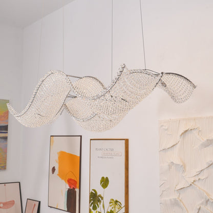 Alon Chandelier - Modern Design with Dimmable LED Lights and Adjustabl