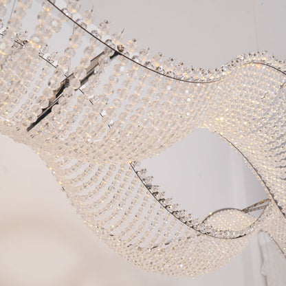 Alon Chandelier - Modern Design with Dimmable LED Lights and Adjustabl