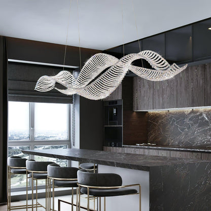 Alon Chandelier - Modern Design with Dimmable LED Lights and Adjustabl