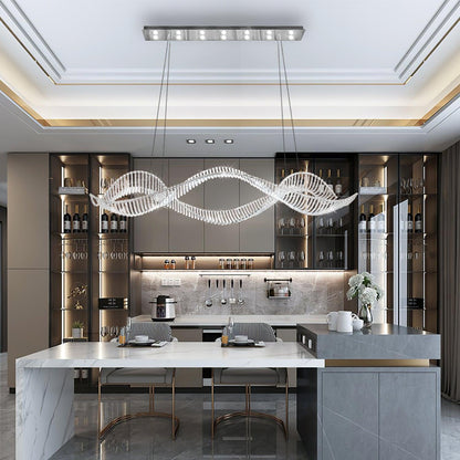 Alon Chandelier - Modern Design with Dimmable LED Lights and Adjustabl