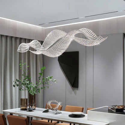 Alon Chandelier - Modern Design with Dimmable LED Lights and Adjustabl
