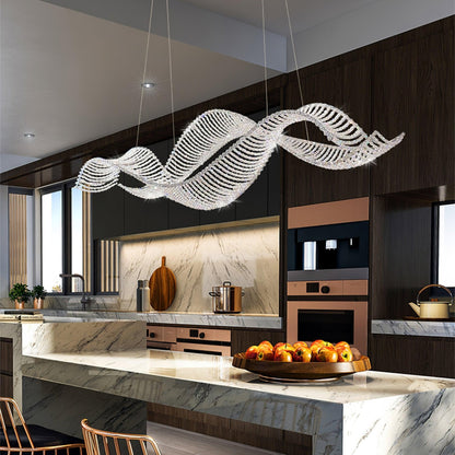 Alon Chandelier - Modern Design with Dimmable LED Lights and Adjustabl
