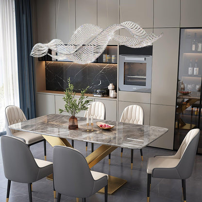 Alon Chandelier - Modern Design with Dimmable LED Lights and Adjustabl