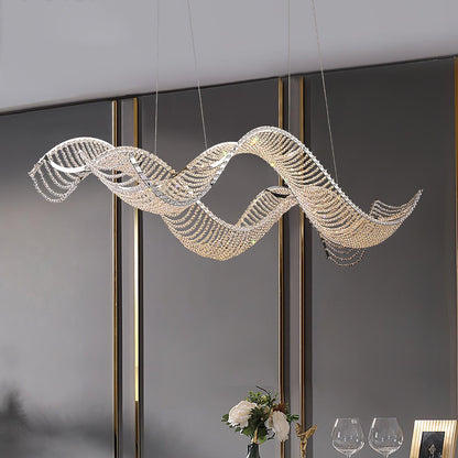 Alon Chandelier - Modern Design with Dimmable LED Lights and Adjustabl