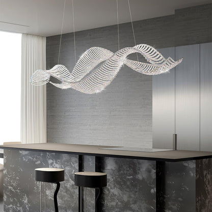 Alon Chandelier - Modern Design with Dimmable LED Lights and Adjustabl