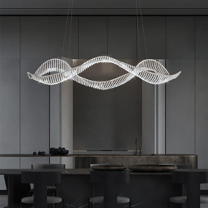 Alon Chandelier - Modern Design with Dimmable LED Lights and Adjustabl