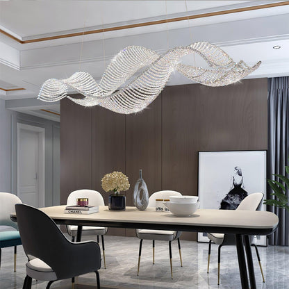 Alon Chandelier - Modern Design with Dimmable LED Lights and Adjustabl