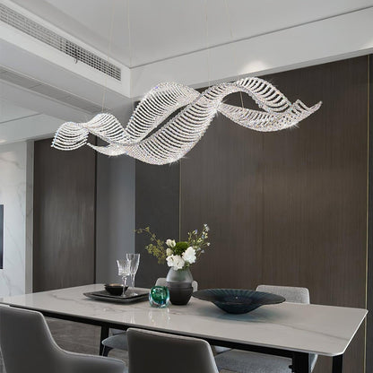 Alon Chandelier - Modern Design with Dimmable LED Lights and Adjustabl