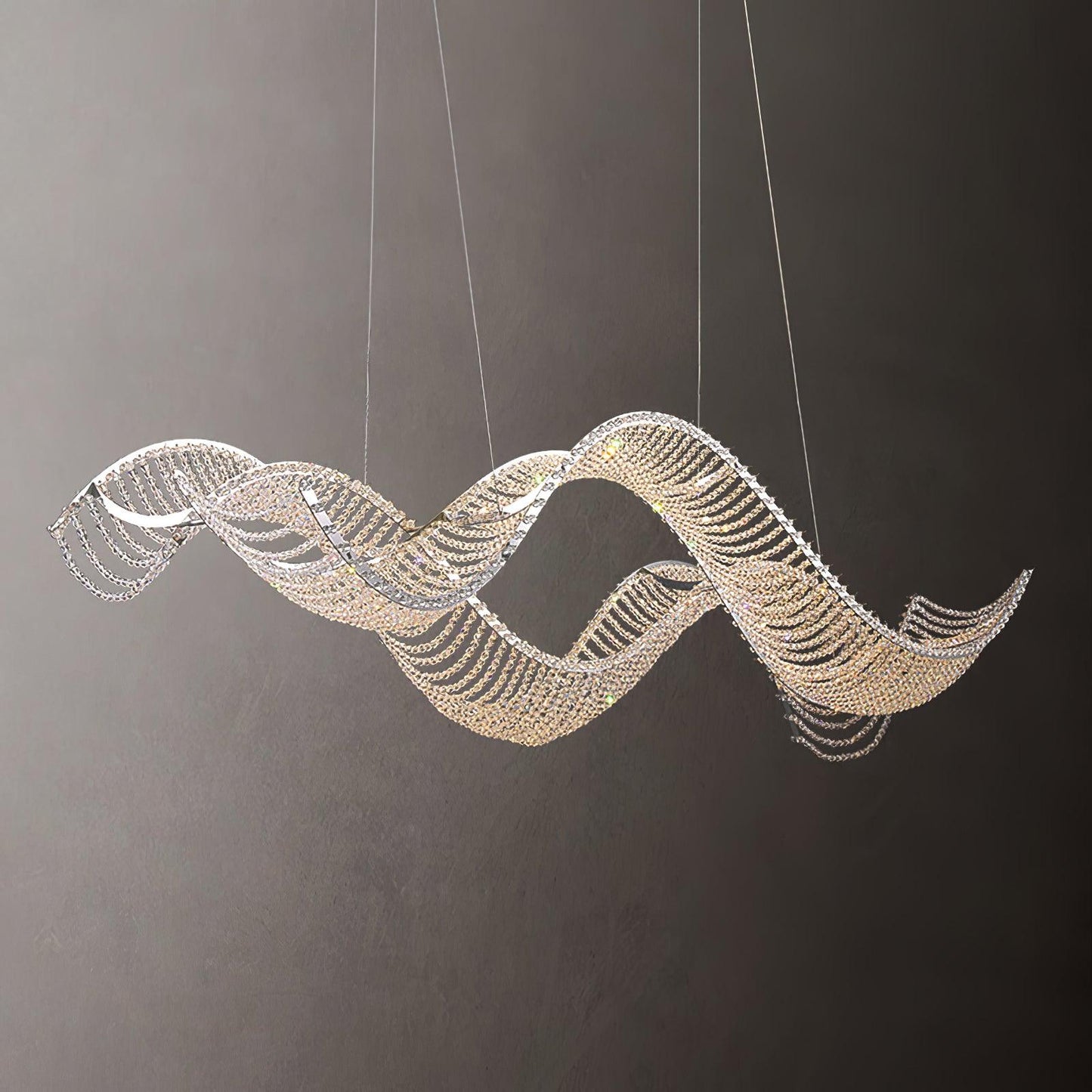 Alon Chandelier - Modern Design with Dimmable LED Lights and Adjustabl