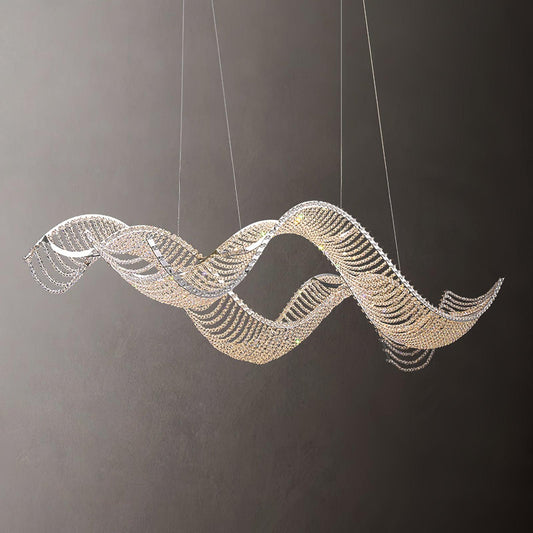 Alon Chandelier - Modern Design with Dimmable LED Lights and Adjustabl
