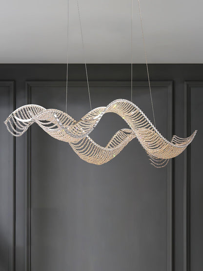 Alon Chandelier - Modern Design with Dimmable LED Lights and Adjustabl