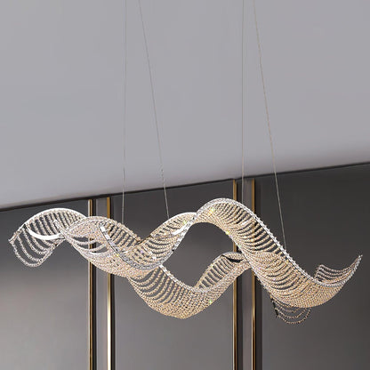 Alon Chandelier - Modern Design with Dimmable LED Lights and Adjustabl