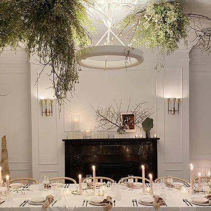 Tinsley Plaster Chandelier - Elegant Design with Adjustable Height & S