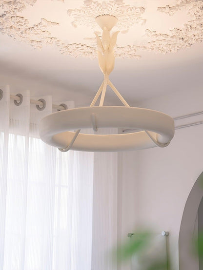 Tinsley Plaster Chandelier - Elegant Design with Adjustable Height & S