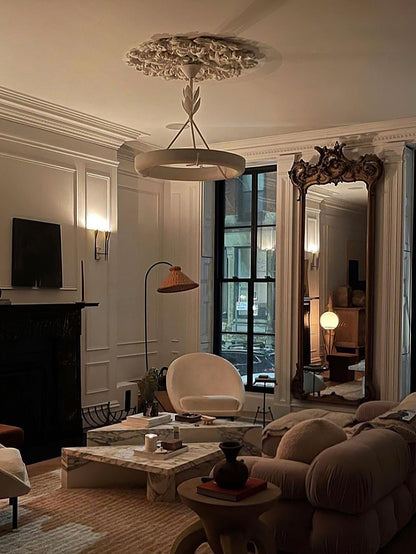 Tinsley Plaster Chandelier - Elegant Design with Adjustable Height & S
