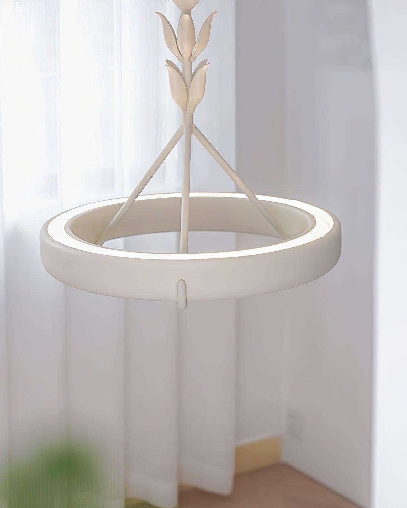 Tinsley Plaster Chandelier - Elegant Design with Adjustable Height & S