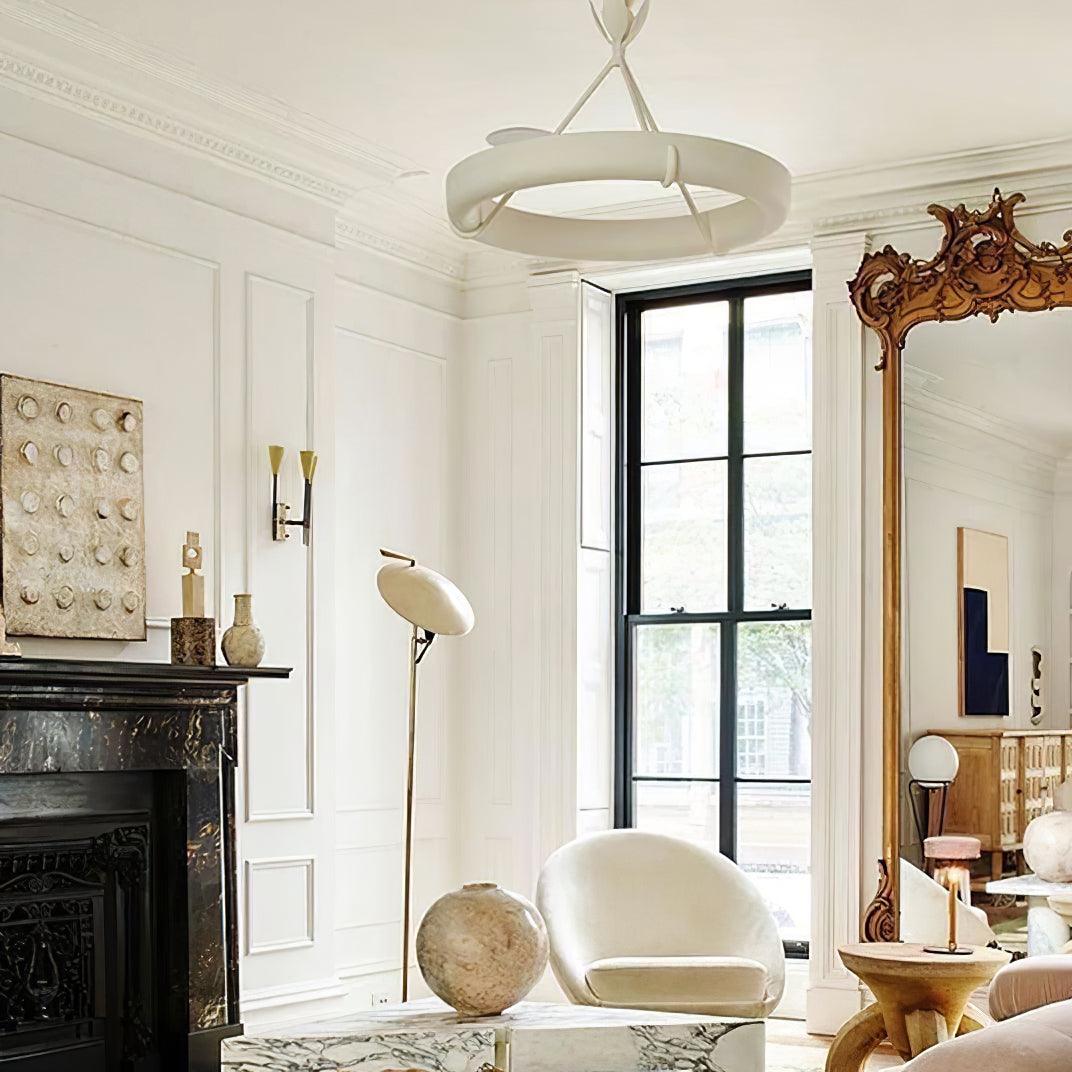 Tinsley Plaster Chandelier - Elegant Design with Adjustable Height & S