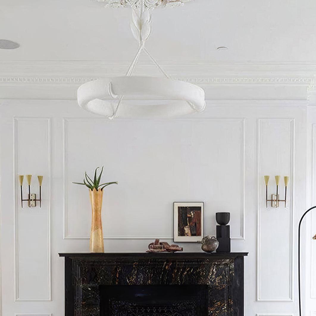Tinsley Plaster Chandelier - Elegant Design with Adjustable Height & S