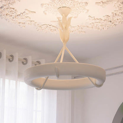 Tinsley Plaster Chandelier - Elegant Design with Adjustable Height & S