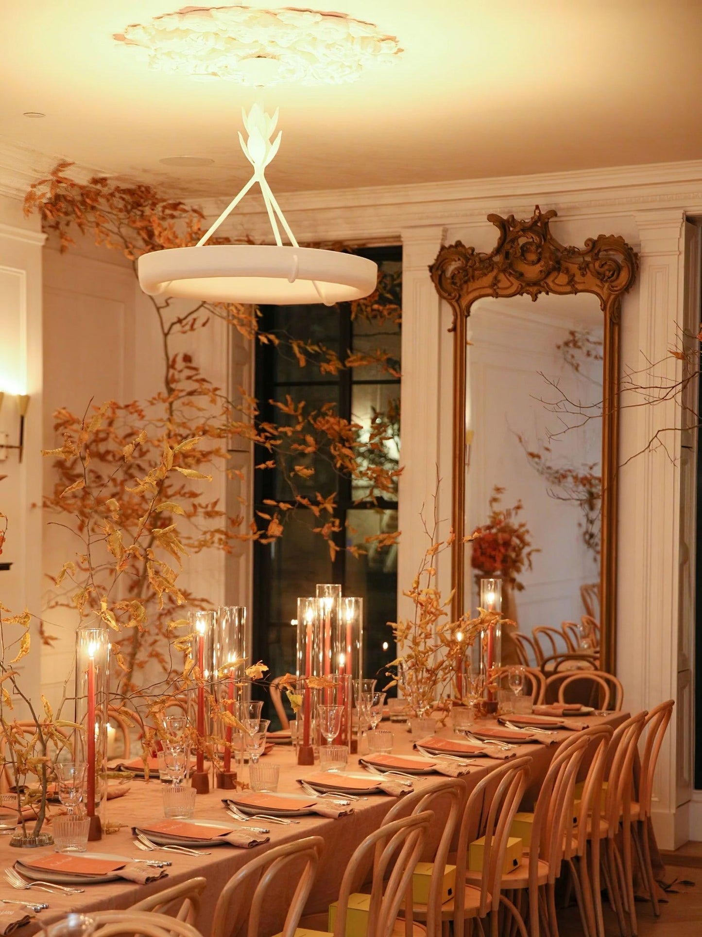 Tinsley Plaster Chandelier - Elegant Design with Adjustable Height & S