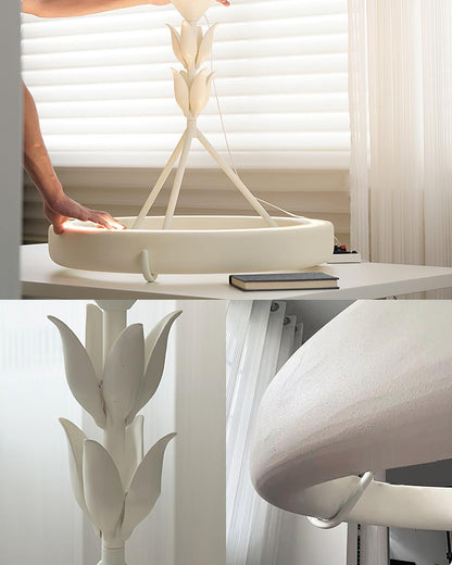 Tinsley Plaster Chandelier - Elegant Design with Adjustable Height & S