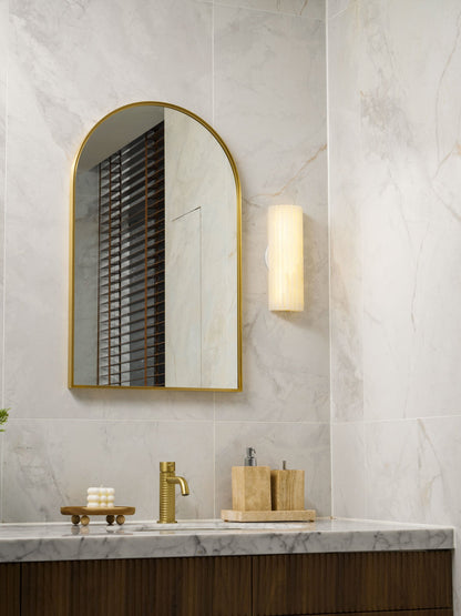 Alabaster Wall Light - Elegant Design, Adjustable Brightness