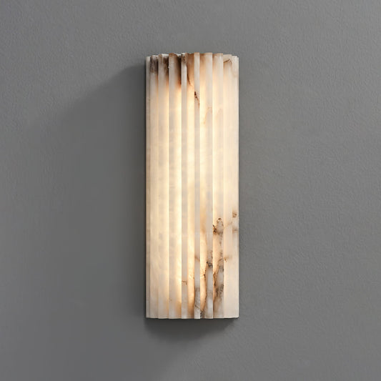 Alabaster Wall Light - Elegant Design, Adjustable Brightness
