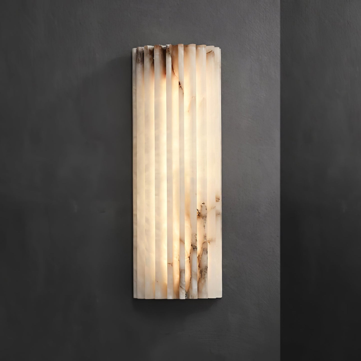 Alabaster Wall Light - Elegant Design, Adjustable Brightness