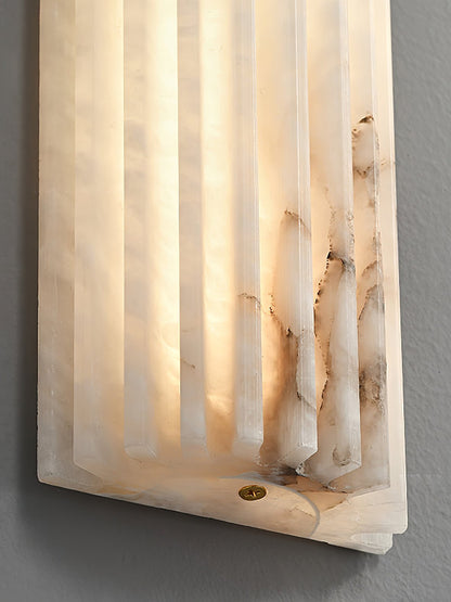 Alabaster Wall Light - Elegant Design, Adjustable Brightness