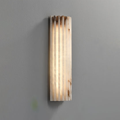 Alabaster Wall Light - Elegant Design, Adjustable Brightness