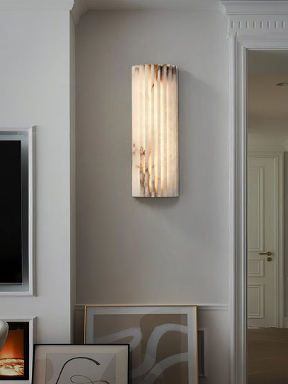 Alabaster Wall Light - Elegant Design, Adjustable Brightness