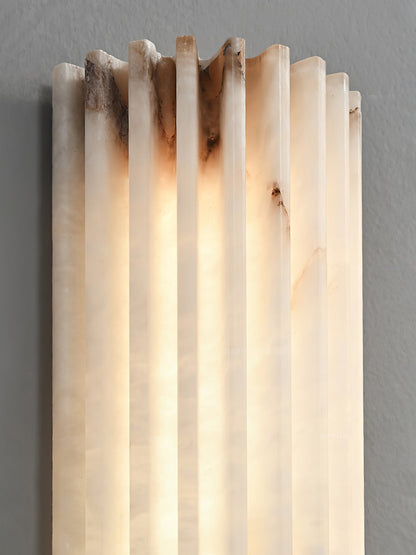 Alabaster Wall Light - Elegant Design, Adjustable Brightness