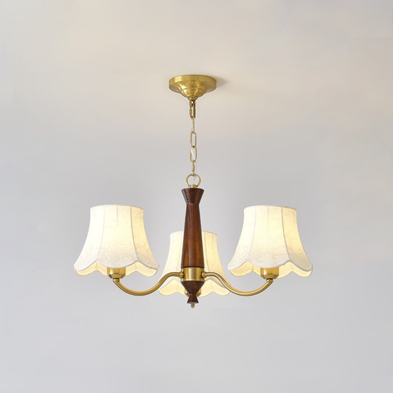 Alyssa Fabric Chandelier - Elegant Design with Adjustable Height & Sof