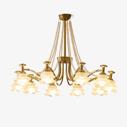 Amaris Rose Chandelier - Elegant Crystal Design with Dimmable Lighting