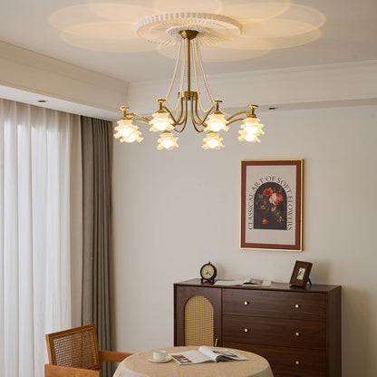 Amaris Rose Chandelier - Elegant Crystal Design with Dimmable Lighting