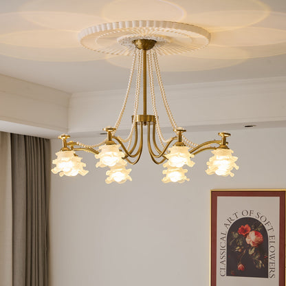 Amaris Rose Chandelier - Elegant Crystal Design with Dimmable Lighting