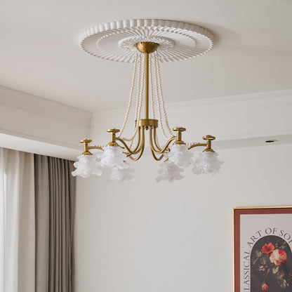Amaris Rose Chandelier - Elegant Crystal Design with Dimmable Lighting