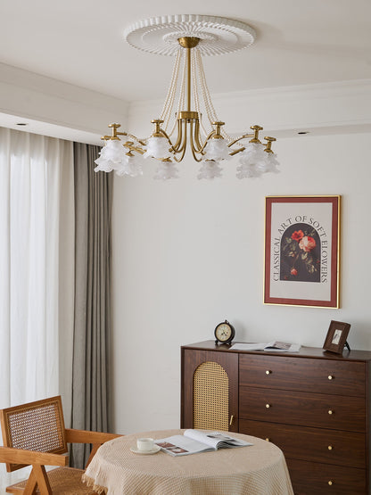 Amaris Rose Chandelier - Elegant Crystal Design with Dimmable Lighting