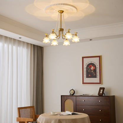 Amaris Rose Chandelier - Elegant Crystal Design with Dimmable Lighting