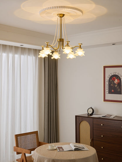 Amaris Rose Chandelier - Elegant Crystal Design with Dimmable Lighting