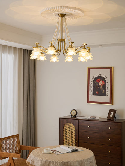 Amaris Rose Chandelier - Elegant Crystal Design with Dimmable Lighting