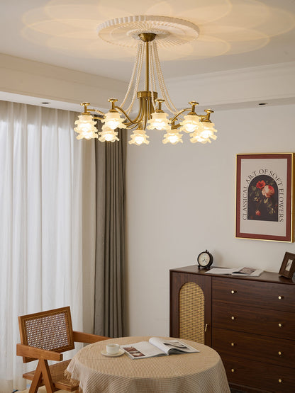 Amaris Rose Chandelier - Elegant Crystal Design with Dimmable Lighting