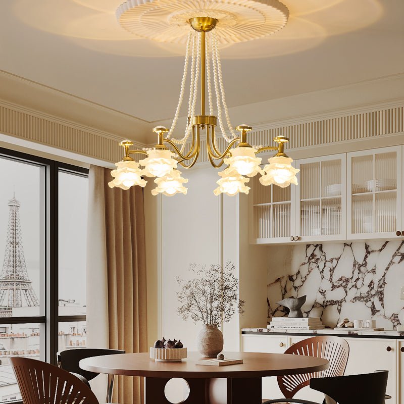 Amaris Rose Chandelier - Elegant Crystal Design with Dimmable Lighting