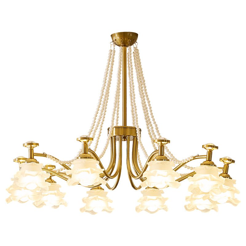 Amaris Rose Chandelier - Elegant Crystal Design with Dimmable Lighting