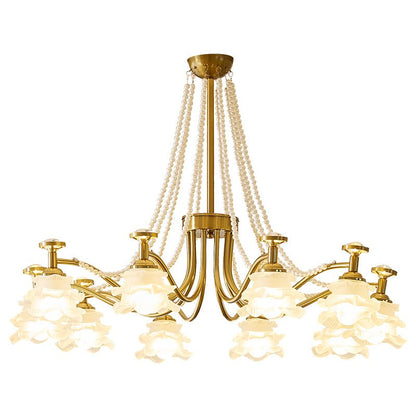 Amaris Rose Chandelier - Elegant Crystal Design with Dimmable Lighting
