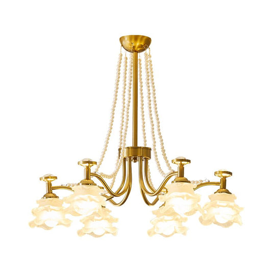 Amaris Rose Chandelier - Elegant Crystal Design with Dimmable Lighting